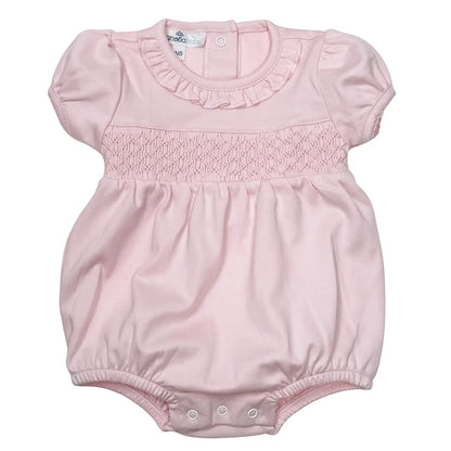 Essentials Smocked Bubble - Pink