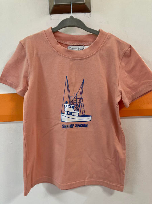 Coral Shrimp Boat Tee