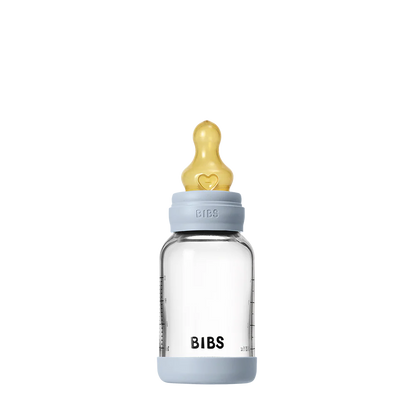 Glass Bottle 4oz Latex - Baby Blue