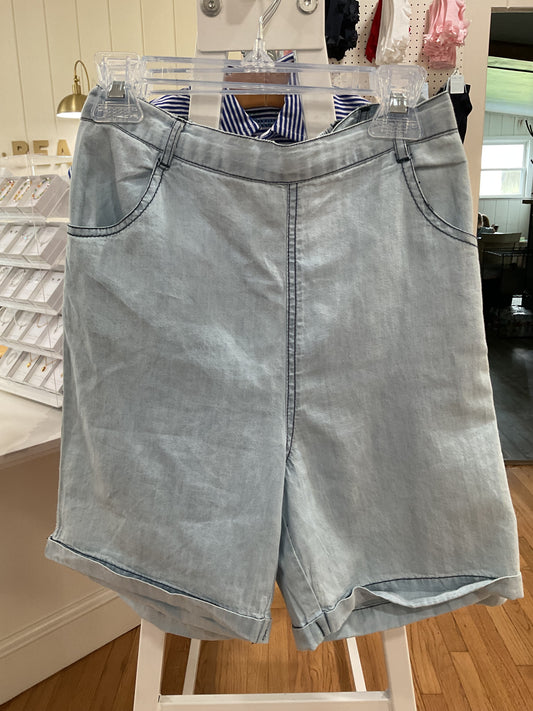 Chambray Shorts