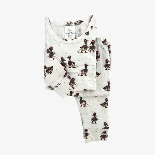 Long Sleeve Pajama Set - Duck the Halls