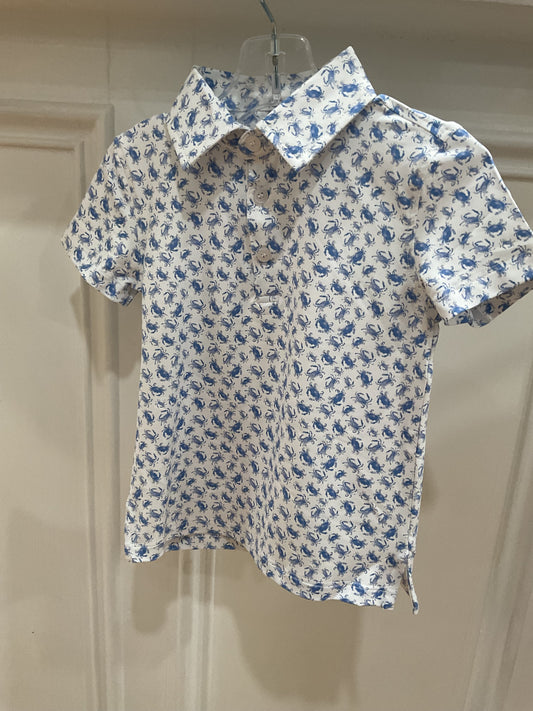 Crabby Blues Polo