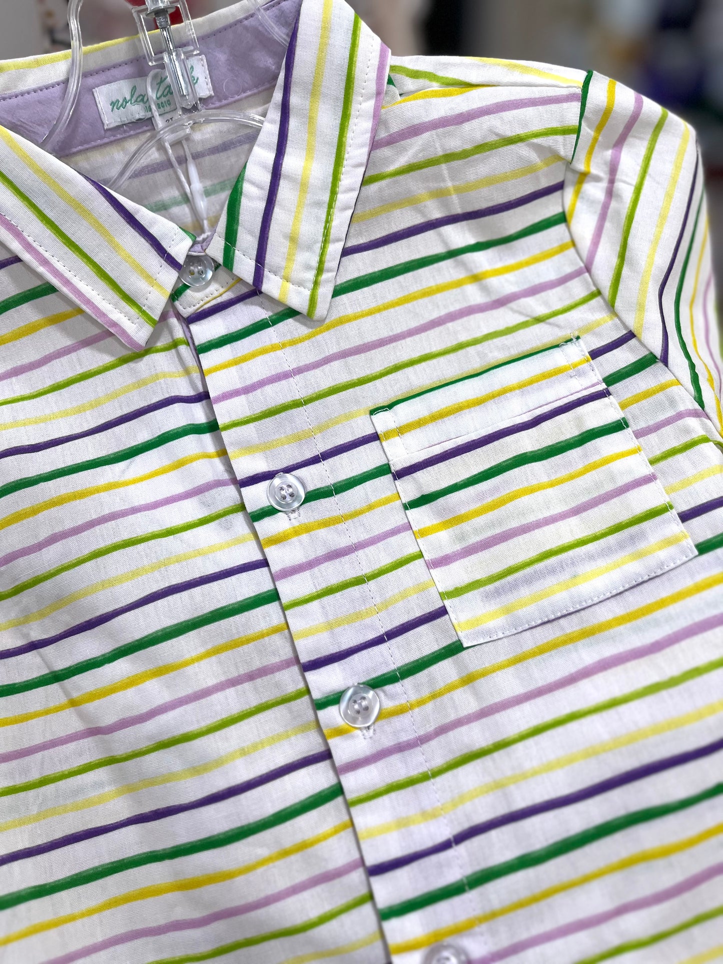 Carnival Time Short Sleeve Collared Shirt