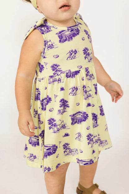 Tiger Toile Tie Dress