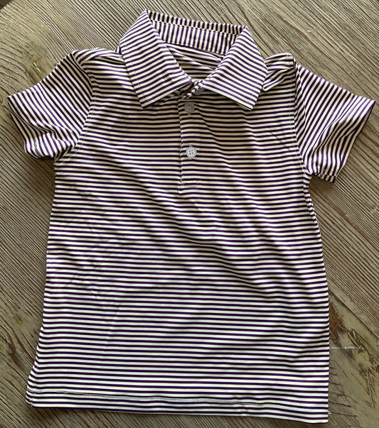 Purple/Micro Gold/White Stripe