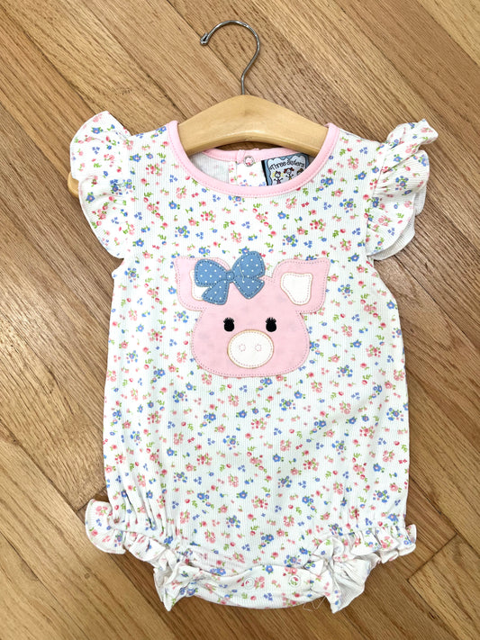 Pig Applique Bubble