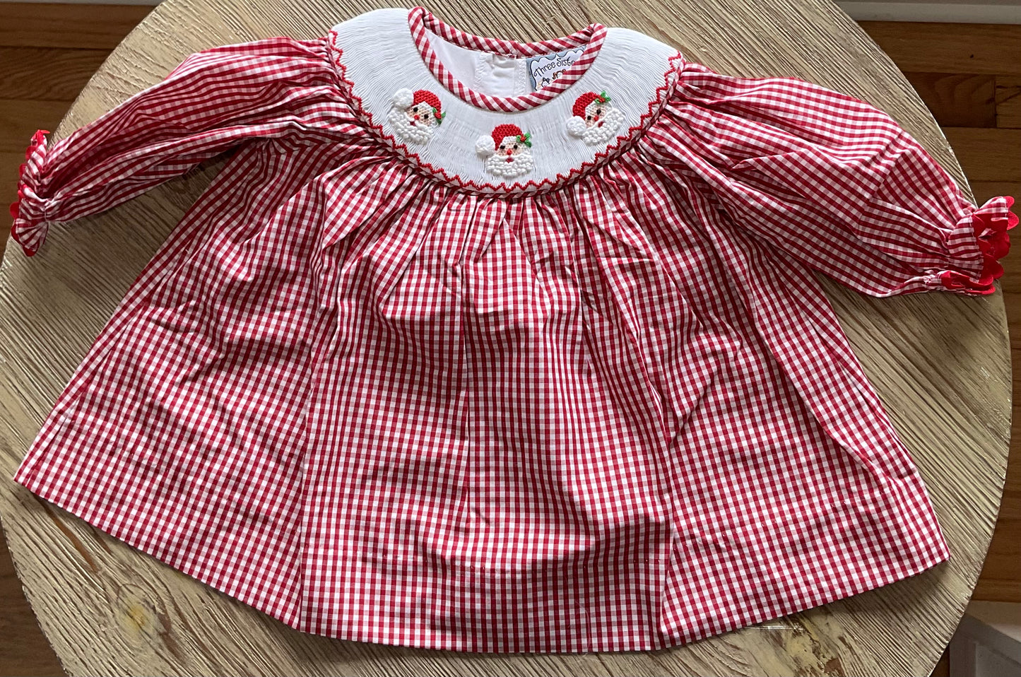 Santa Smocked L/S Bishop