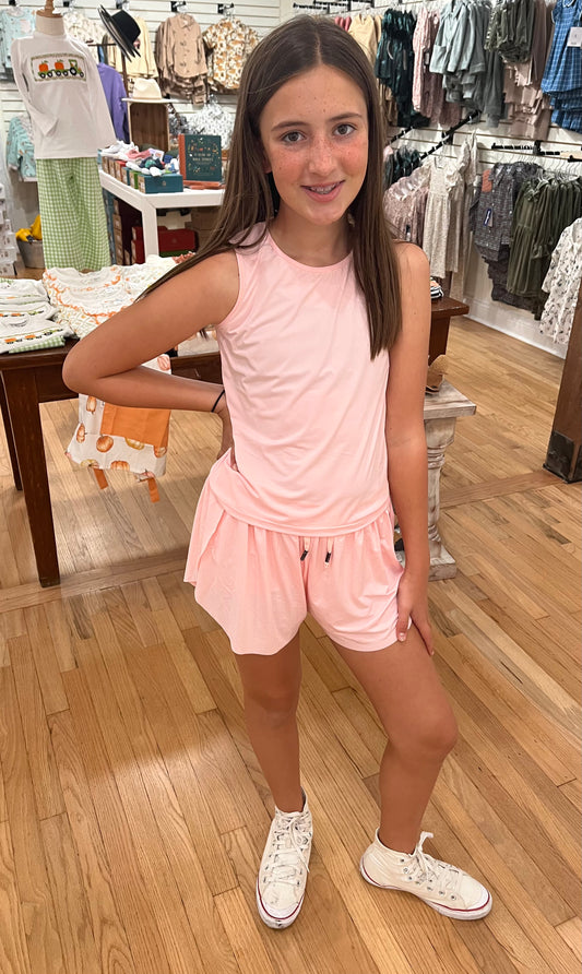 Light Pink Butterfly Shorts