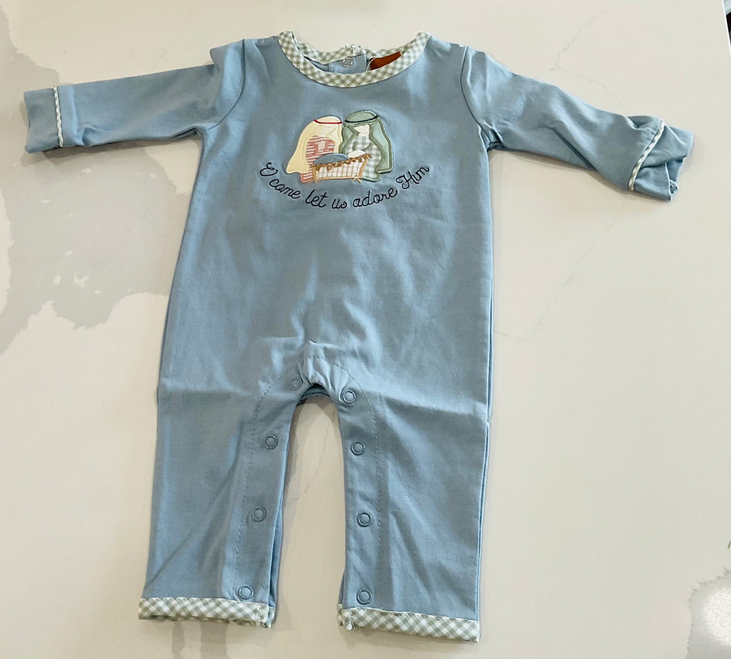Nativity Applique Boys Romper