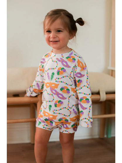 Mardi Gras Bamboo Sweatshirt Set