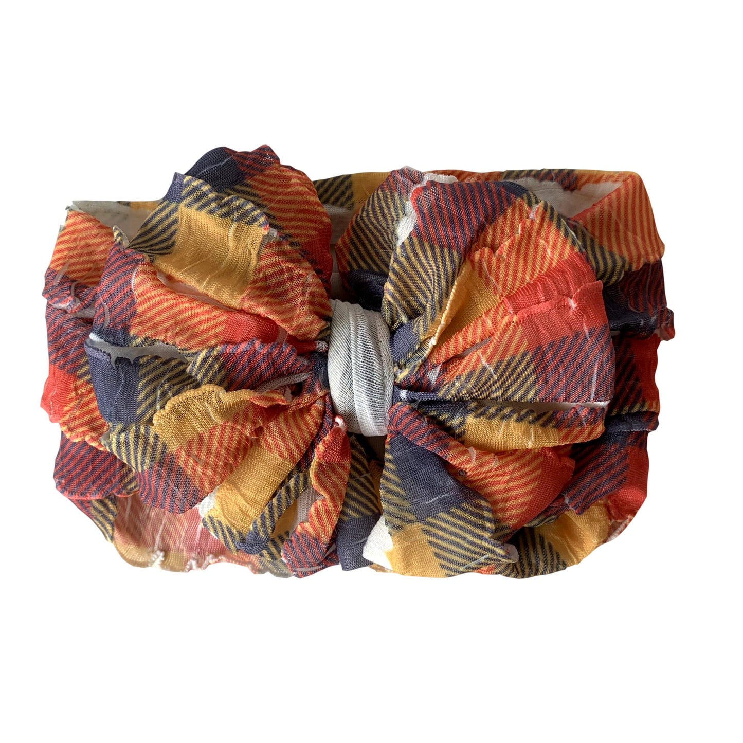 Fall plaid thick headband