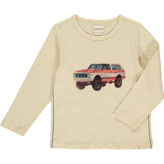 Cherokee Raglan Beige Bronco Tee