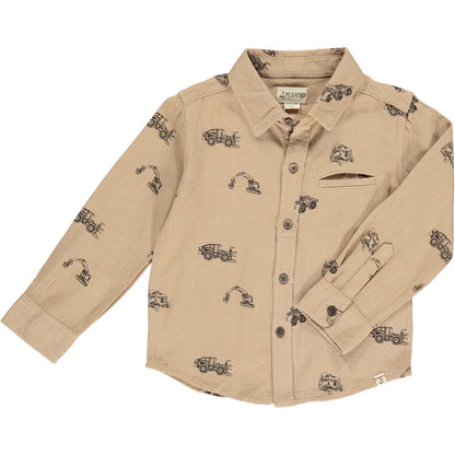Atwood Woven Printed Construction Shirt
