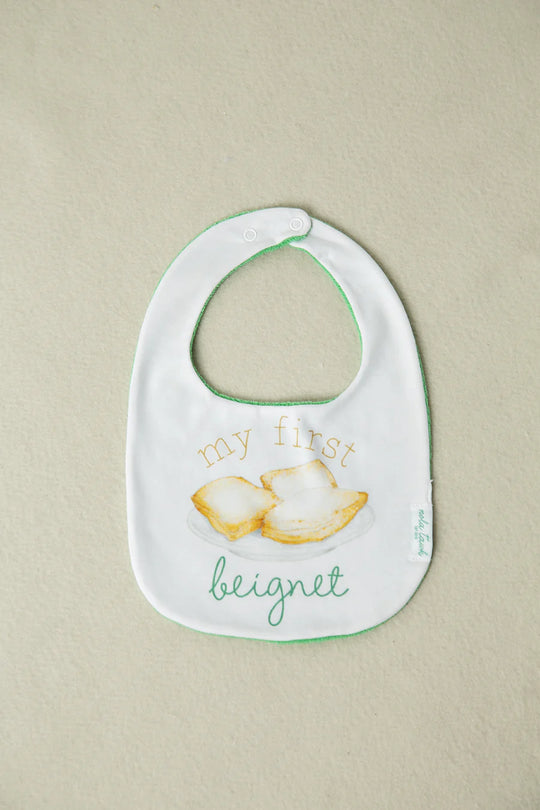 My First Beignet Organic Cotton Bib