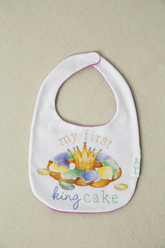 My First King Cake Organic Cotton Bib