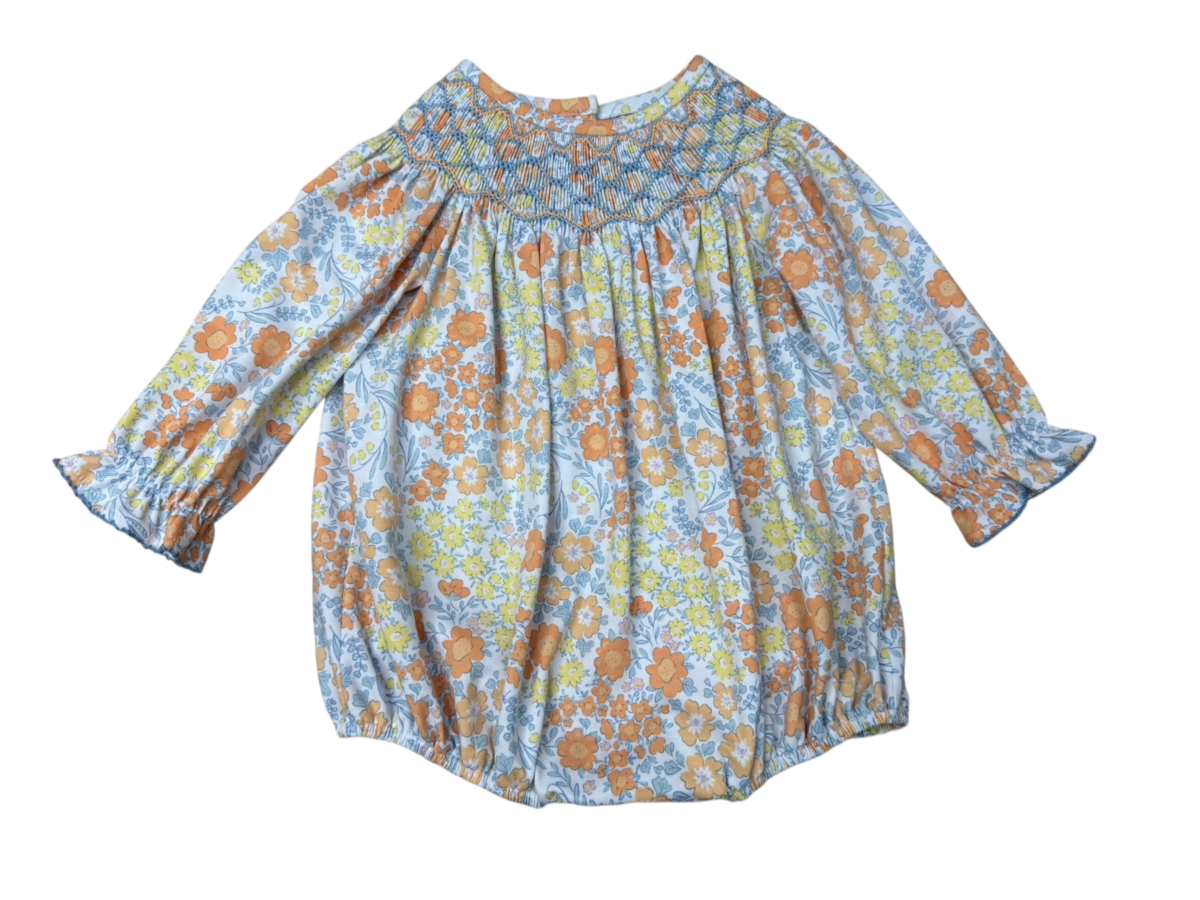 Autumn Breeze Smocked Geo Bubble