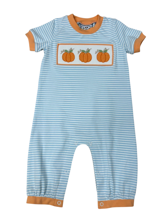 Autumn Harvest Smocked Boy Romper