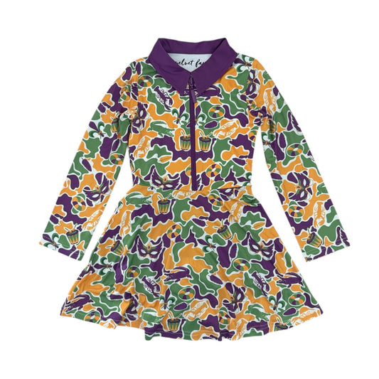Mardi Gras Camo Dress