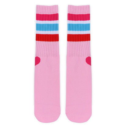Pink-Striped Socks