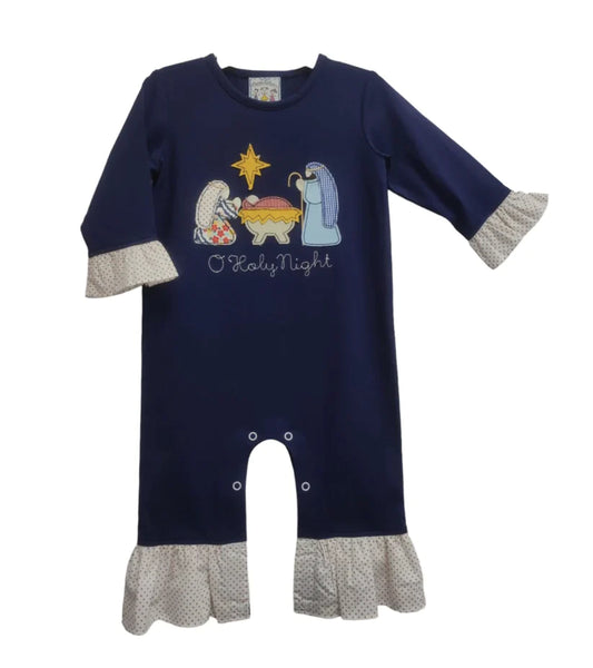 O' Holy Night Girls Romper