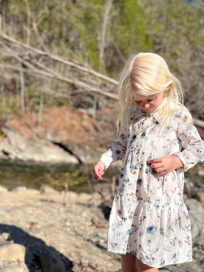 Judy Dress Cream & Cool Ditsy Floral