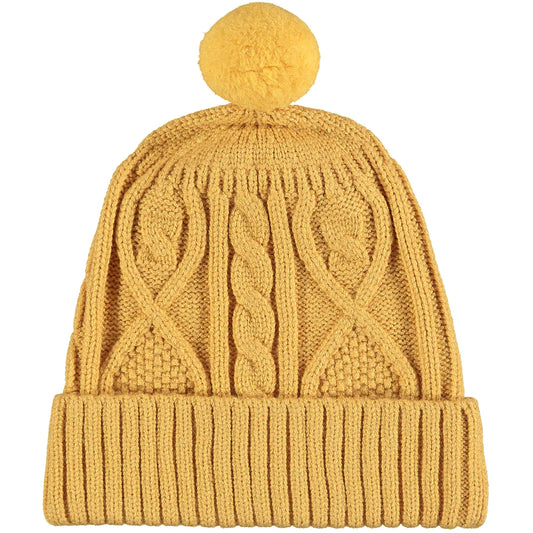 Maddy Knit Hat- Mustard