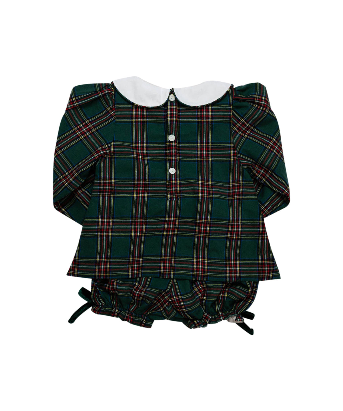 Green Tartan Bloomer Set