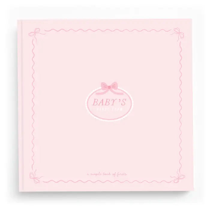 Bowkissed Blush First Year Baby Memory Book
