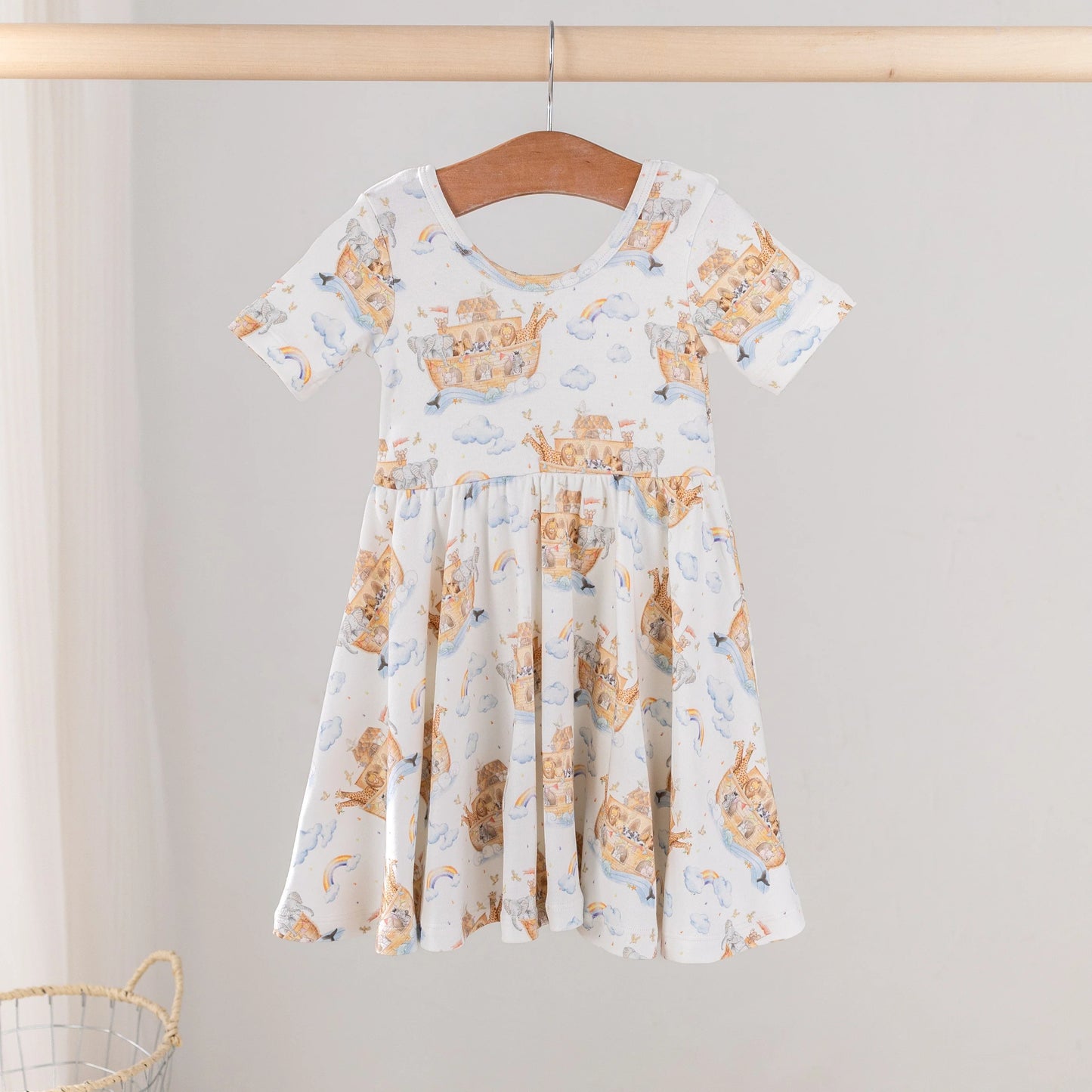 All Aboard Noah's Ark Organic Cotton Dress