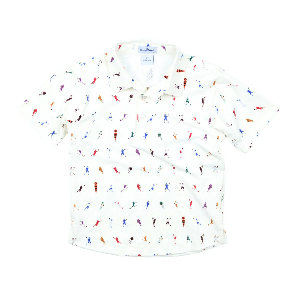 First Down Polo Short Sleeve Shirt
