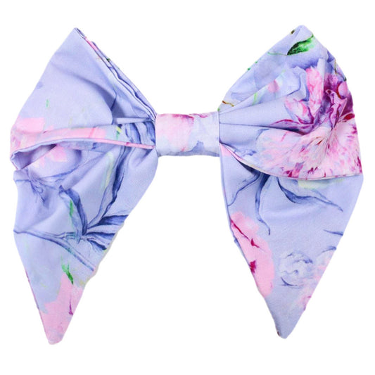 Lilac Floral Bow