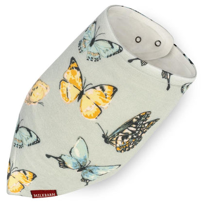 Bamboo Kerchief Bib - Butterfly