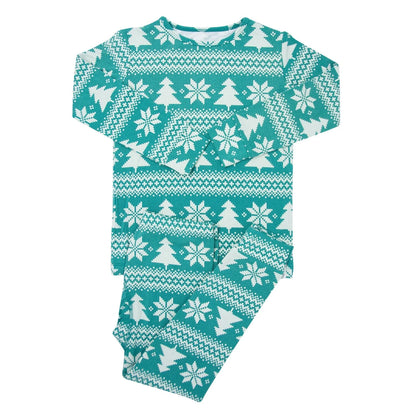 Big Kid Pajama- Fair Isle Trees