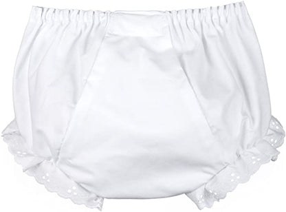 White Eyelet Trim Bloomer