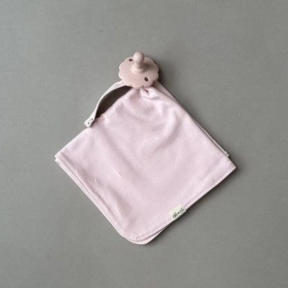 Lovey Blanket Pacifier Holder - Blush
