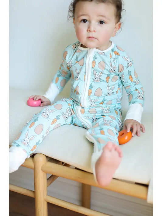 Blue Bunny Zip PJ's