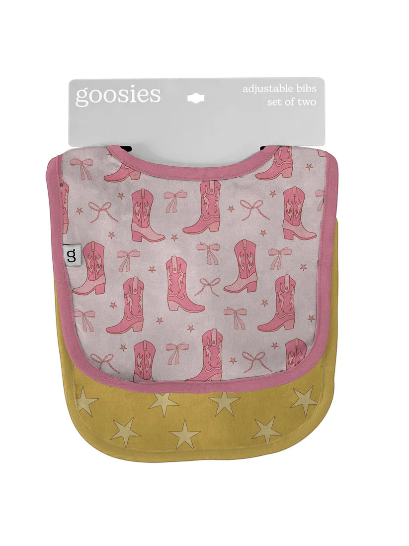 Bib Set - Boots(Pink)