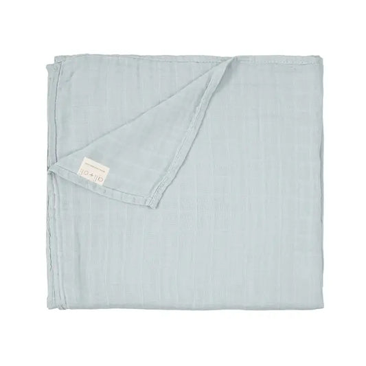 Bamboo Muslin Swaddle Blanket (Misty Sky)