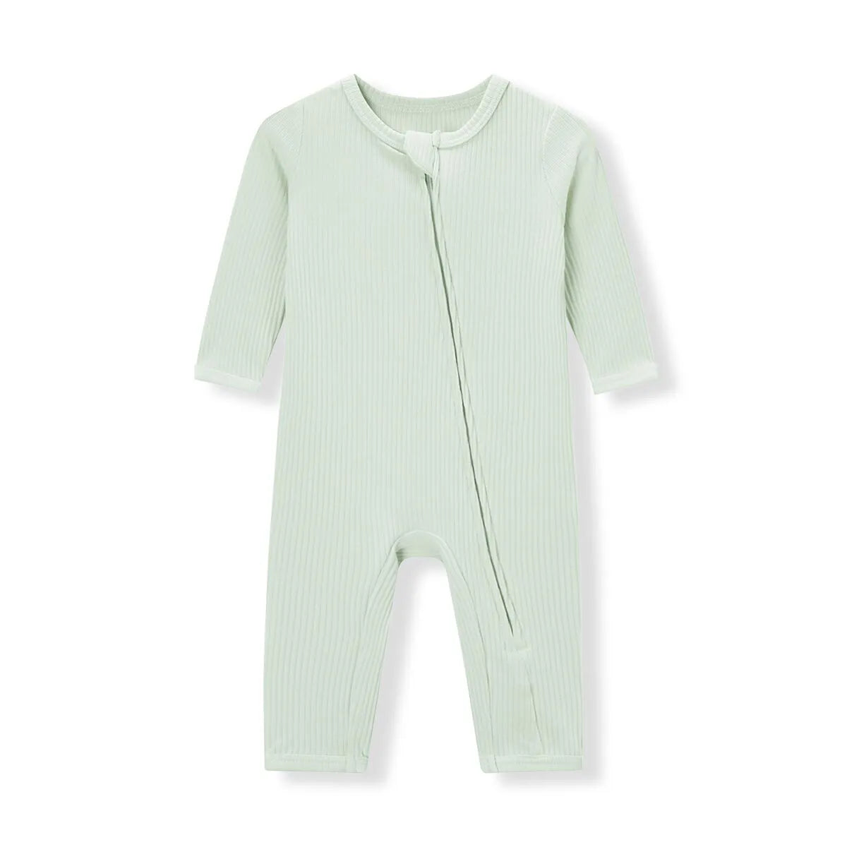 Ribbed LS Zip PJ - Cloud