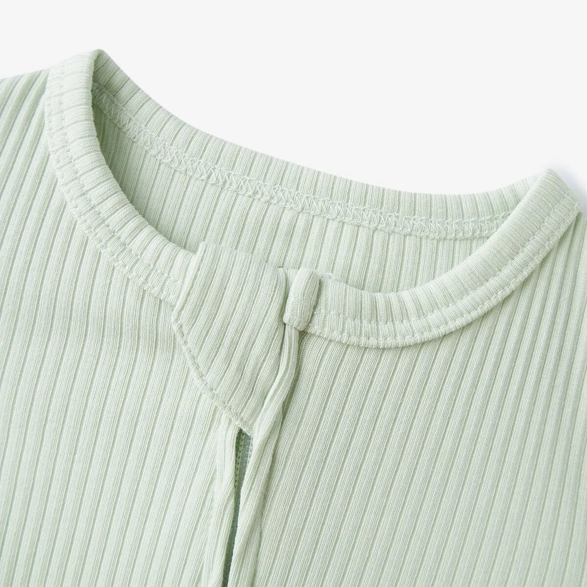 Ribbed LS Zip PJ - Cloud