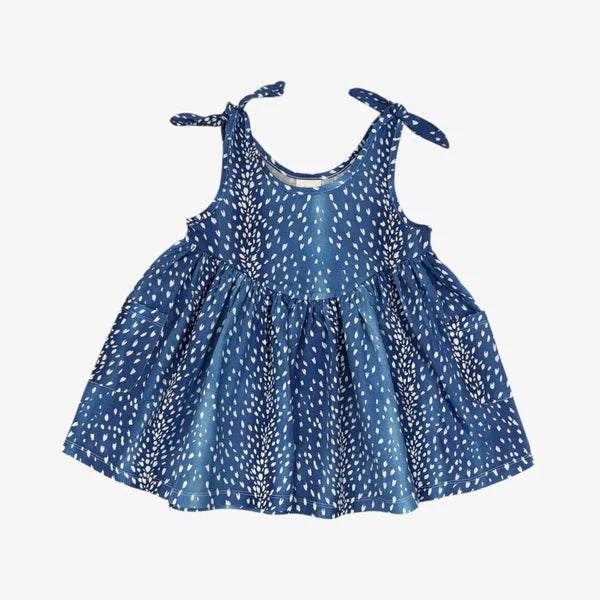 Clover Dress - Bluebonnet Fawn