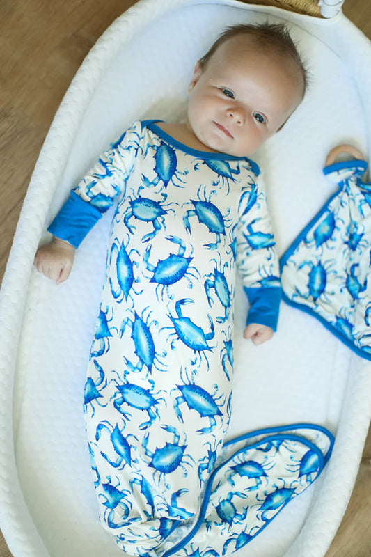Blue Crab Knotted Gown