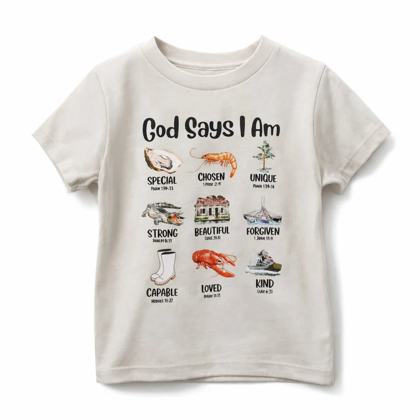 God Says Cajun Graphic Tee
