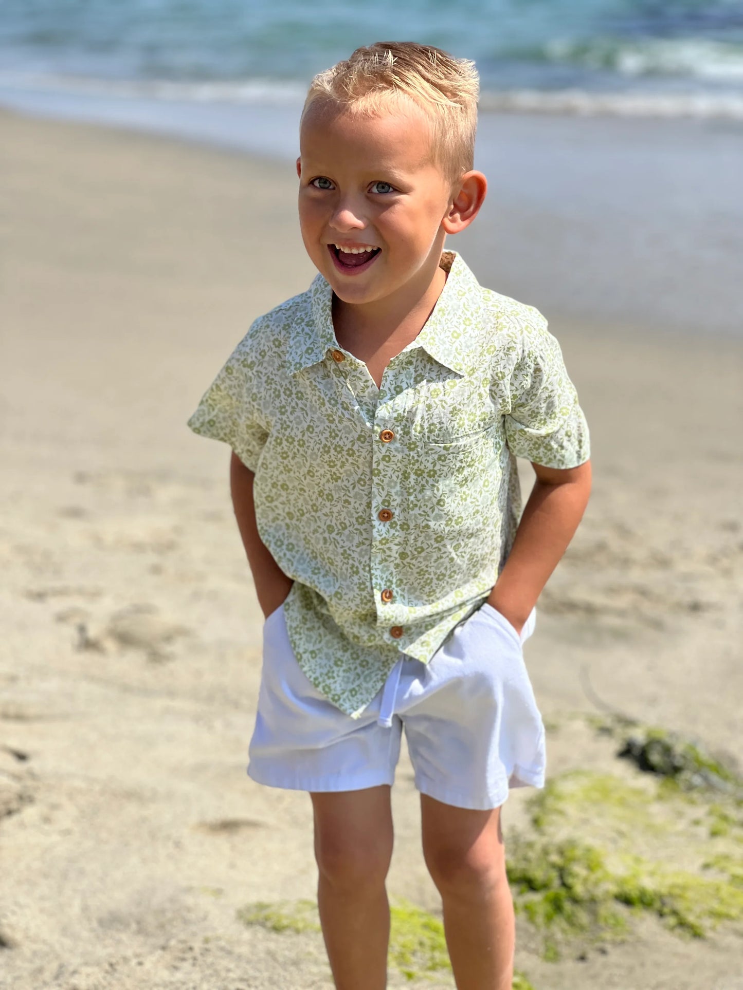 Green Floral Shirt