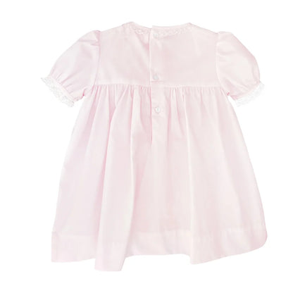 Smocked Dress with French Lace