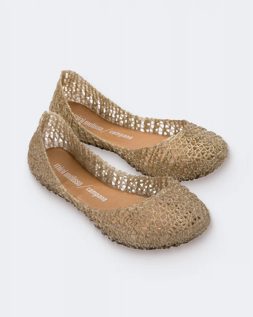 Mini Melissa Glitter Gold