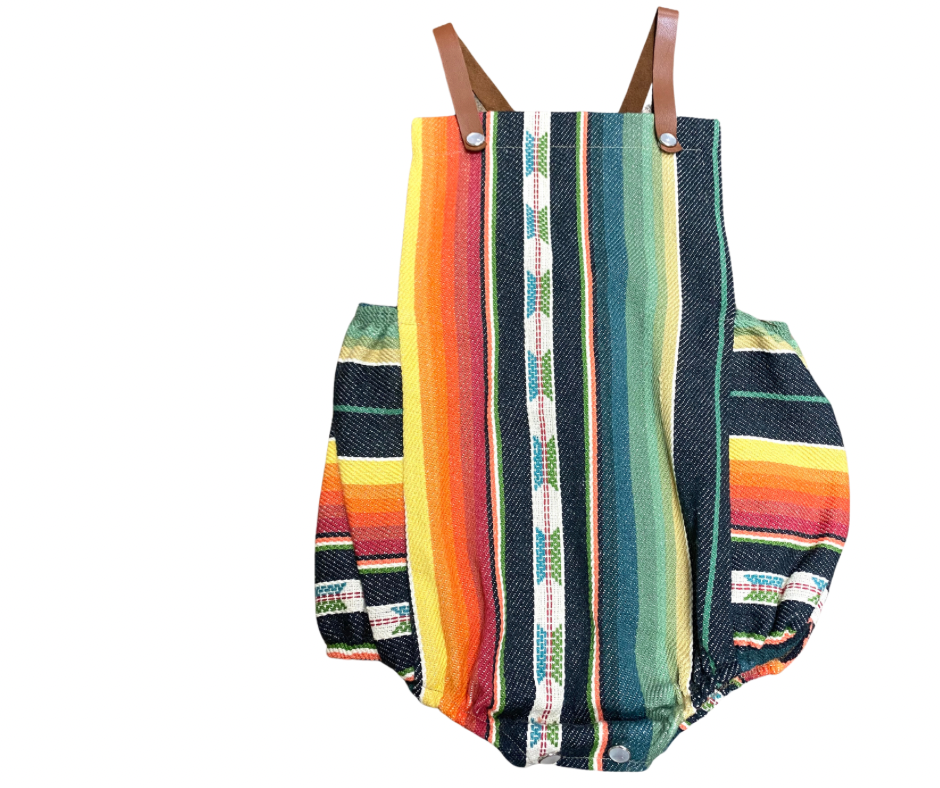 Black Serape Romper(12-18mths)