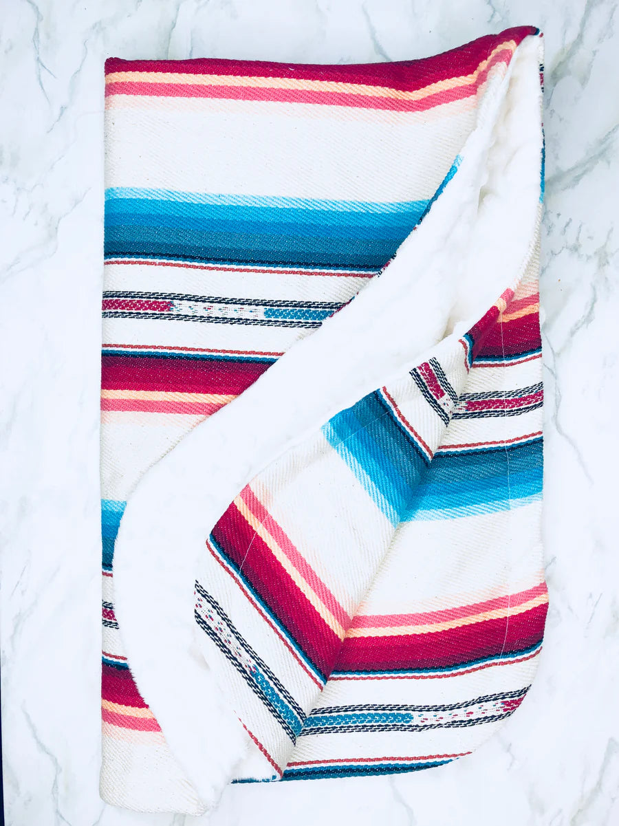 White Serape Blanket