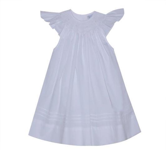 Georgia Angel Bishop Dress- White