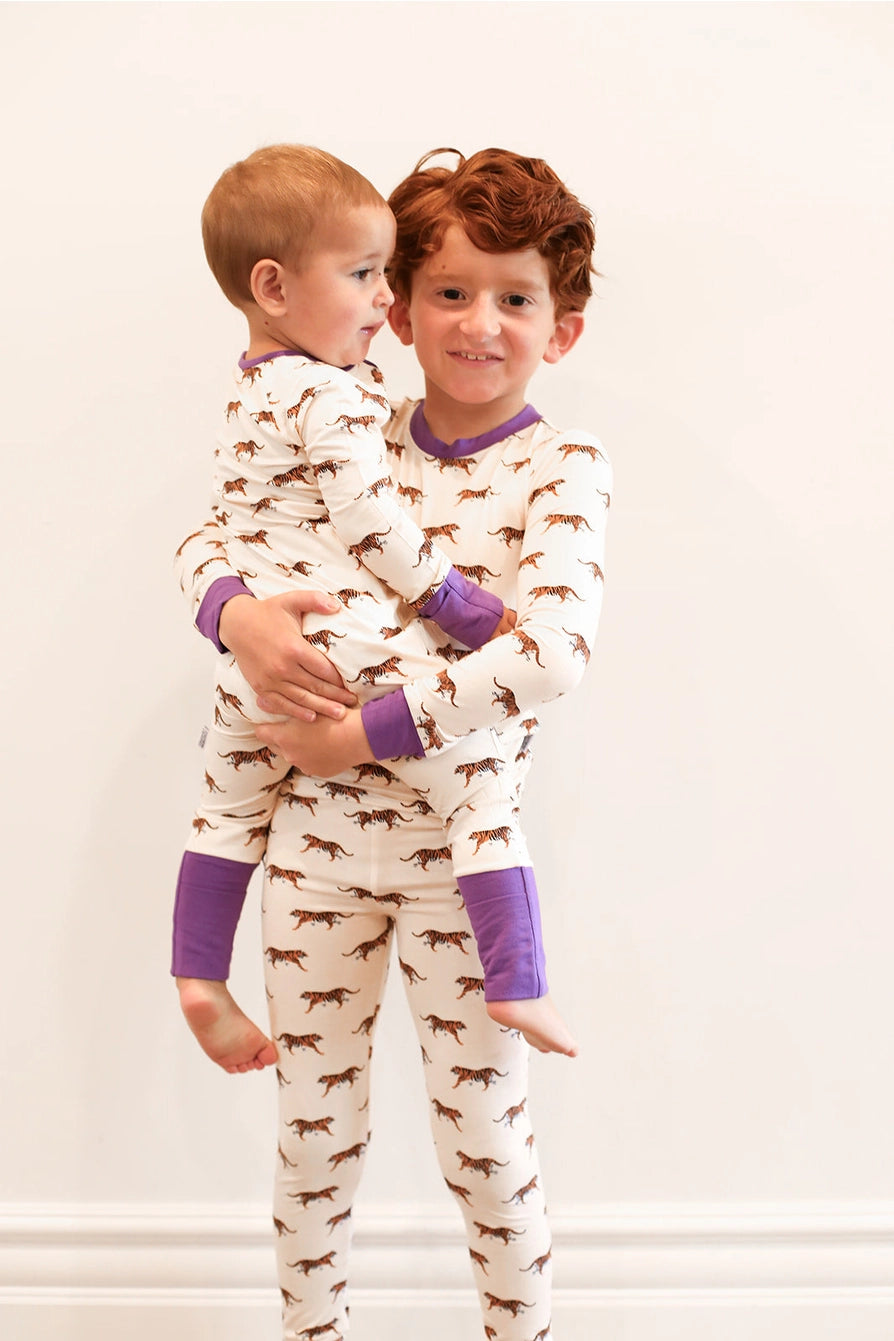 Tiger 2 Piece Bamboo PJ Set